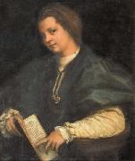 Andrea del Sarto Portrait of a Girl oil on canvas